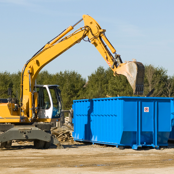 are there any restrictions on where a residential dumpster can be placed in Mico